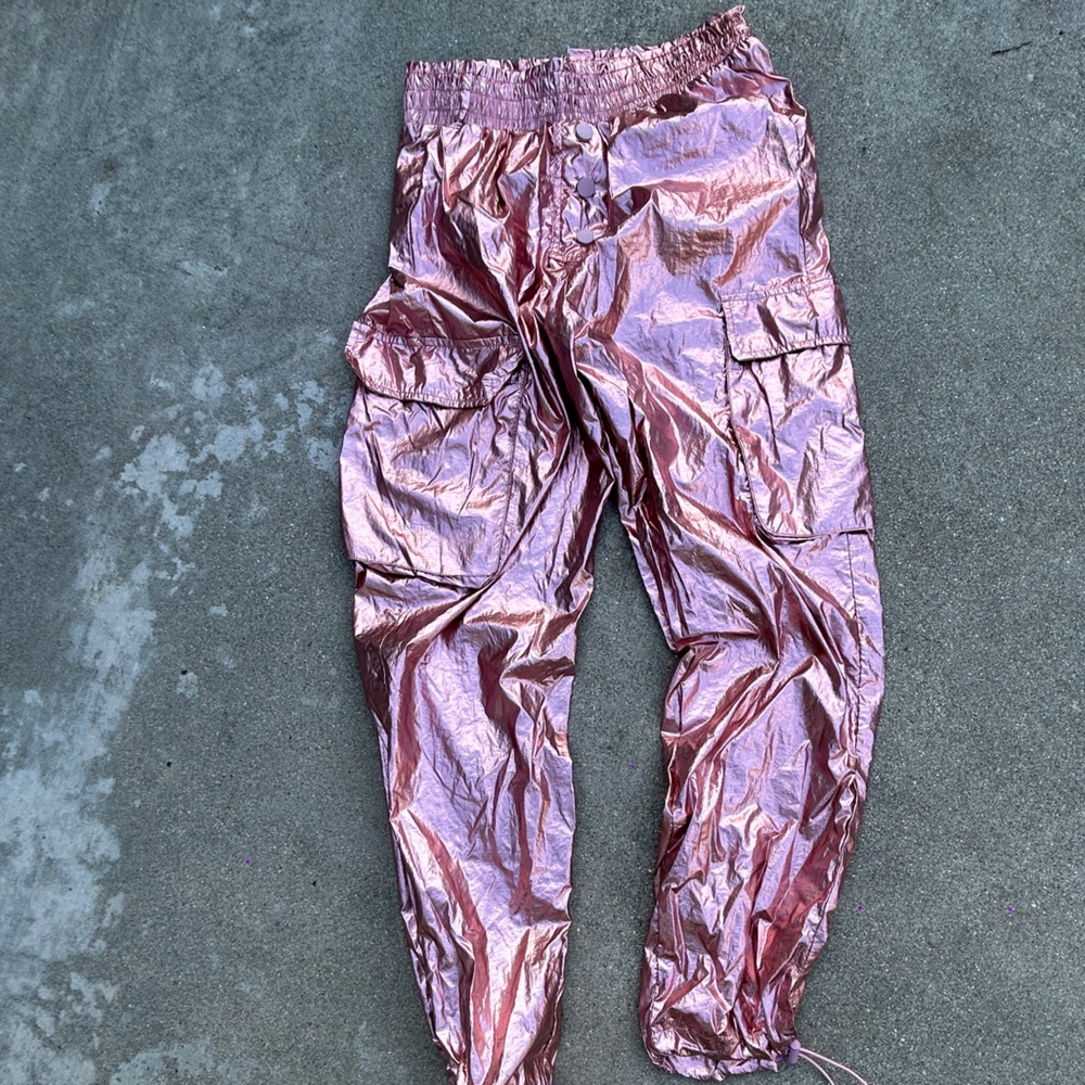 Metallic Pink Pants size M